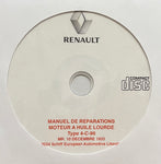1934-1939 Renault Heavy Oil Engine Workshop Manual in French