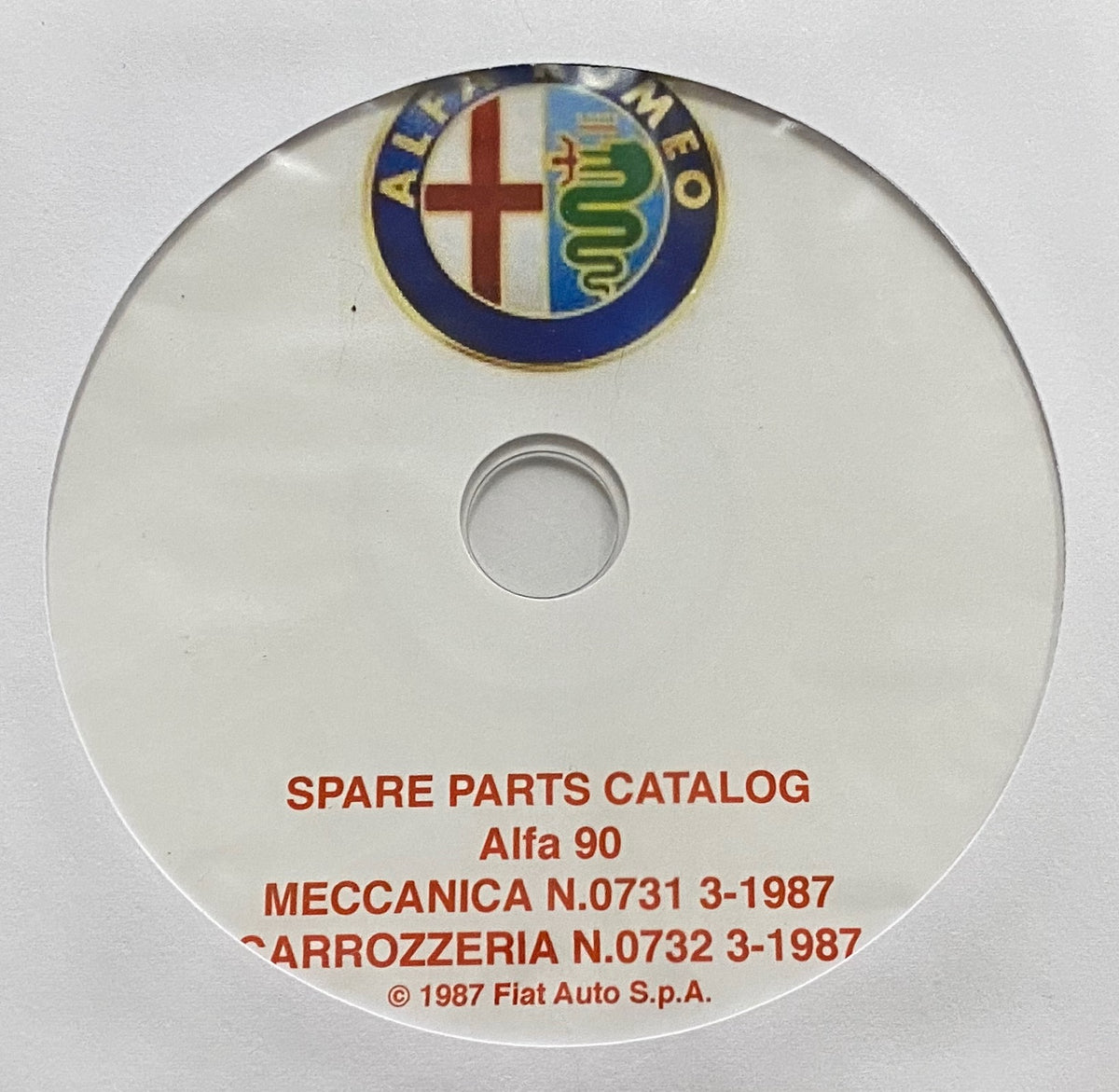 19841987 Alfa Romeo 90 Parts Catalog Schiff European