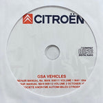 1979-1986 Citroen GSA Workshop Manual Supplement