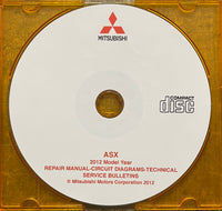 2012 Mitsubishi ASX Euro-spec Workshop Manual