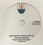 2014-2016 Maserati Ghibli S 3.0 BT V6 Workshop Manual + Wiring Diagrams
