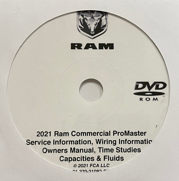 2021 RAM Commercial Promaster Owner's Manual-Workshop Manual-Wiring Diagrams