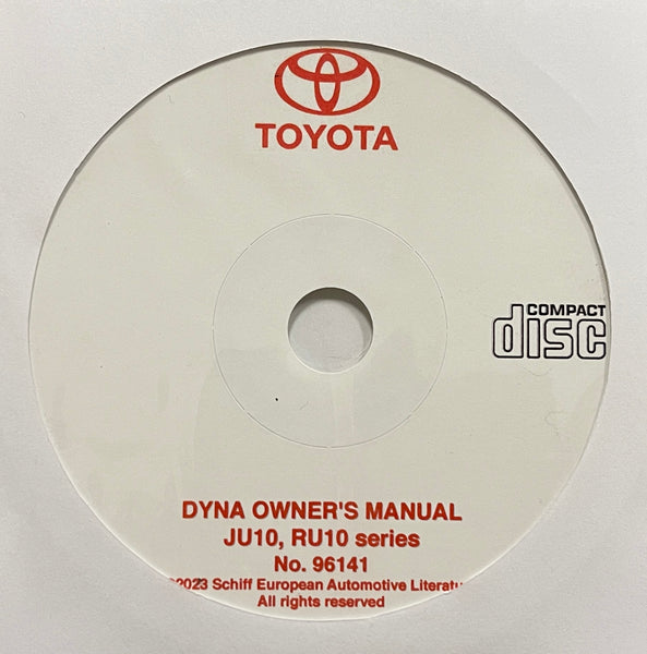 Ru10 File 1968-1977 Toyota Dyna JU10, RU10 series Owner's manual on Di – Schiff ...