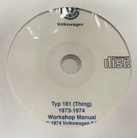 1973-1974 Volkswagen Thing TYP 181 Workshop Manual