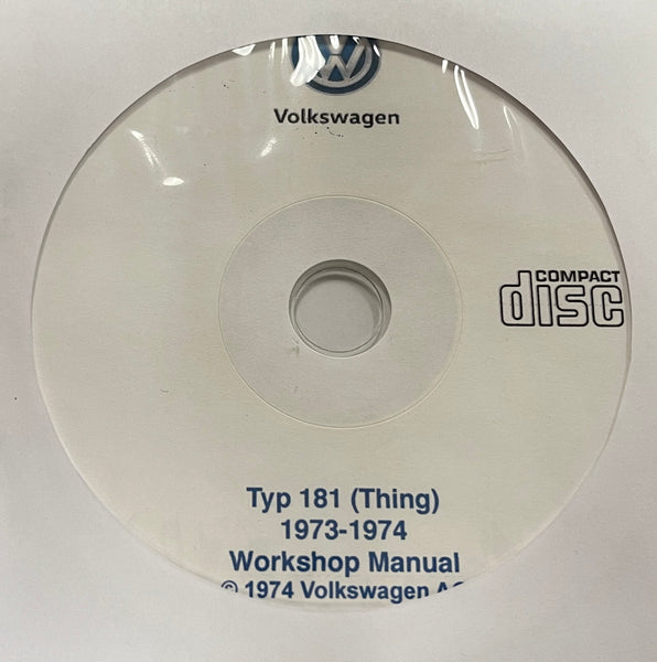 1973-1974 Volkswagen Thing TYP 181 Workshop Manual