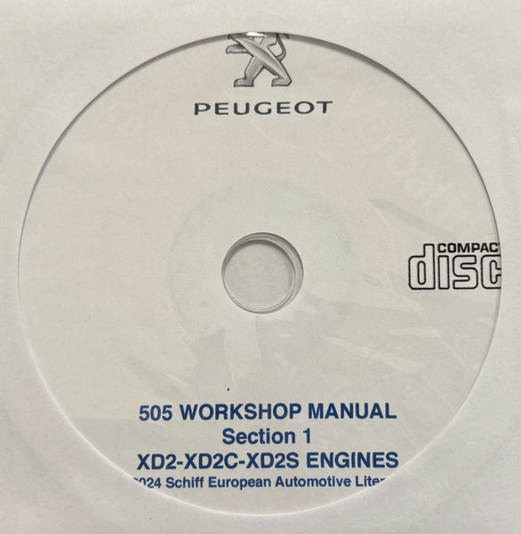 1980-1984 Peugeot 505 XD2-XD2C-XD2S Diesel Engines Workshop Manual