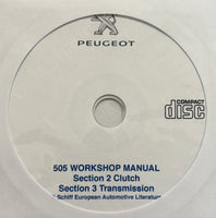 1980-1985 Peugeot 505 Clutch and Transmissions Workshop Manual