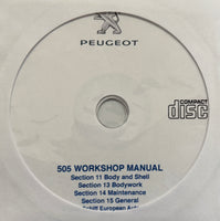 1980-1989 Peugeot 505 Body and Shell-Bodywork-Maintenance-General Workshop Manual