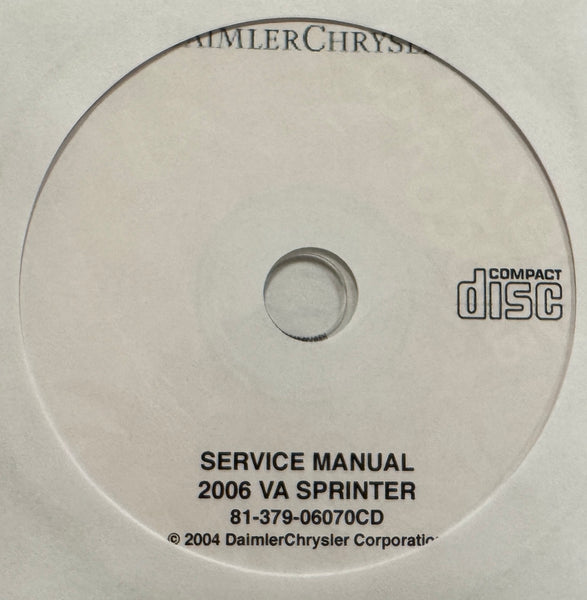 2006 Dodge VA Sprinter Service Manual