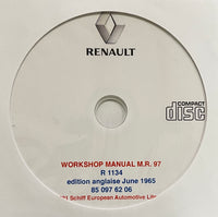 1964-1966 Renault 8 Gordini Model R1134 Workshop Manual