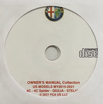 2015-2021 Alfa Romeo All USA Models Owner's Manual Collection