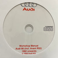 1992-1996 Audi 80 including Avant RS2 Workshop Manual
