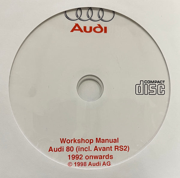 1992-1996 Audi 80 including Avant RS2 Workshop Manual