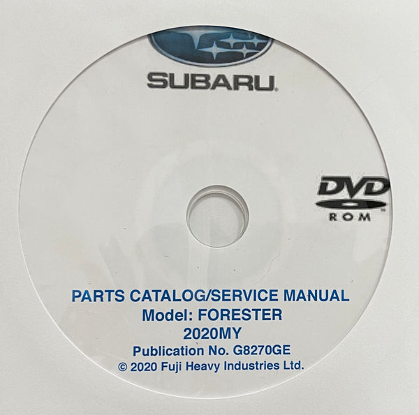 2020 Subaru Forester Parts Catalog and Manual Schiff European