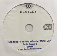 1981-1989 Rolls-Royce and Bentley Models Parts Catalog