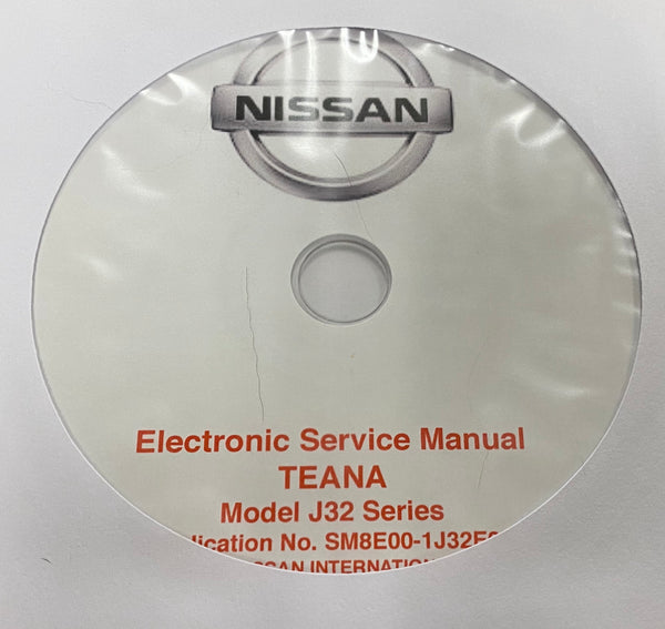 2008-2013 Nissan Teana Model J32 Series Workshop Manual