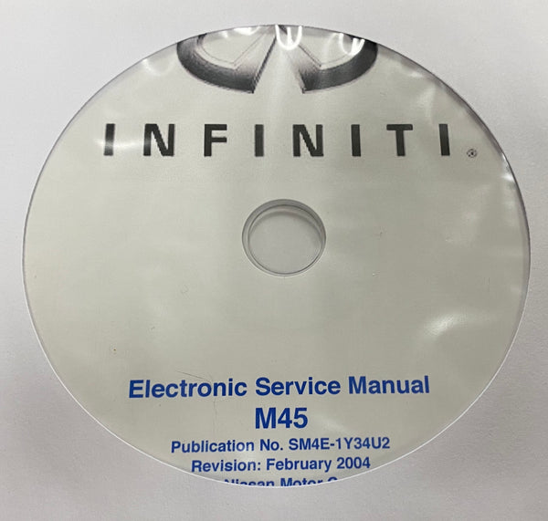 2004 Infiniti M45 US Model Y34 Series Workshop Manual