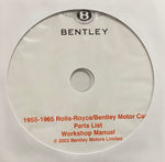 1955-1965 Rolls Royce Silver Cloud I/II/III and Bentley S/S2/S3 Parts List and Workshop Manual