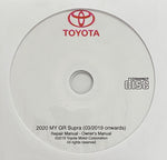 2020 Toyota GR Supra USA Owner's Manual and Repair Manual