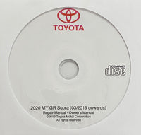 2020 Toyota GR Supra USA Owner's Manual and Repair Manual