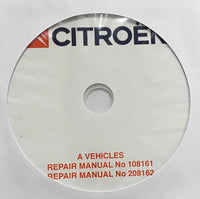 1963-1990 Citroen A Vehicles (2CV) Workshop Manual