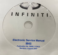 2003 Infiniti M45 US Model Y34 Workshop Manual