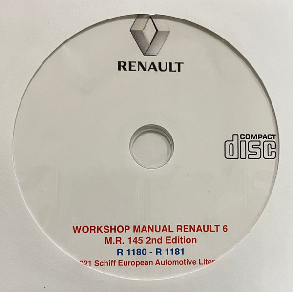 1968-1980 Renault 6 Models R1180 and R1181 Workshop Manual