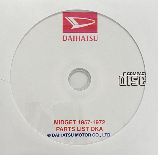 1957-1972 Daihatsu Midget DKA Parts List