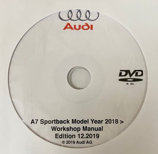 2018 onwards Audi A7 Sportback Workshop Manual