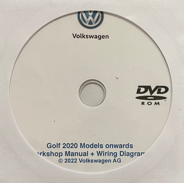 2020 onwards Volkswagen Golf/Golf Variant (8th Generation) Workshop Manual + Electrical Wiring Diagrams