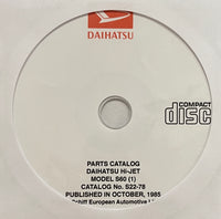 1977-1981 Daihatsu Hi-Jet Model S60 Parts Catalog