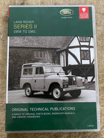 1958-1961 Land Rover Series II Owner's, Parts and Workshop Manuals