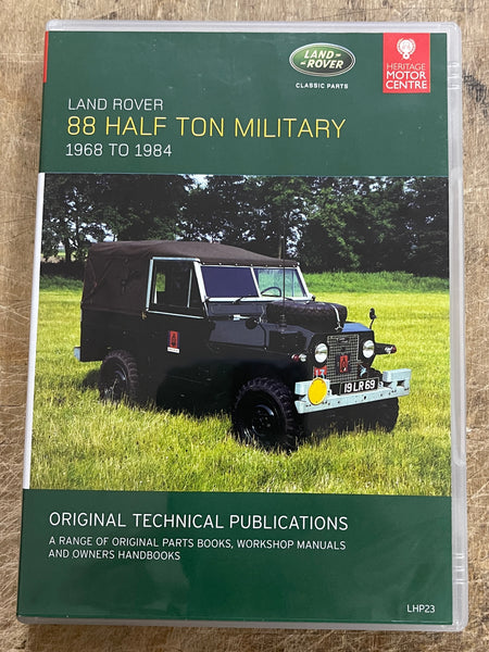 1968-1984 Land Rover 88 Half Ton Military Owner's, Parts and Workshop Manuls