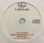 2011-2015 Lexus GS350-GS250 Repair Manual w/Electrical Wiring Diagrams
