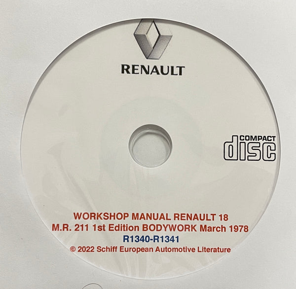 1978-1984 Renault 18 BODYWORK Workshop Manual