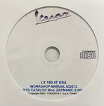 2006-2014 Vespa LX 150 USA Parts Catalog and Workshop Manual