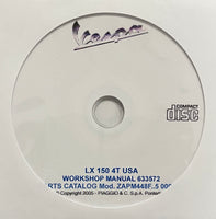 2006-2014 Vespa LX 150 USA Parts Catalog and Workshop Manual