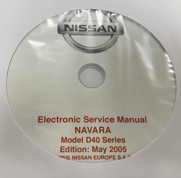 2004-2008 Nissan Navara Model D40 series Workshop Manual