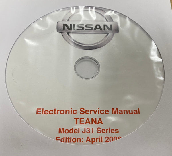 2003-2008 Nissan Teana Model J31 series Workshop Manual