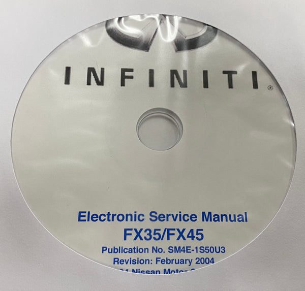 2004 Infiniti FX35/FX45 US Model S50 Series Workshop Manual