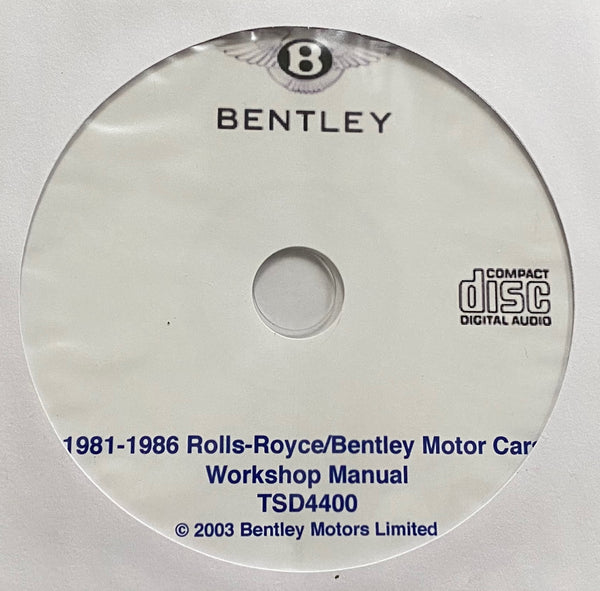 1981-1986 Rolls-Royce/Bentley Workshop Manual