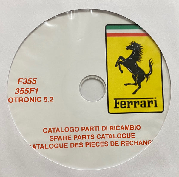 1995-1999 Ferrari F355/355F1 Motronic 5.2 Spare Parts Catalogue