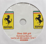 1974-1980 Ferrari 308 models Workshop Manual