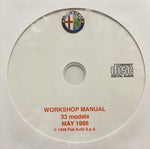 1986-1989 Alfa Romeo 33 models Workshop Manual