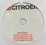 1970-1975 Citroen SM Model Parts Catalog and Workshop Manual