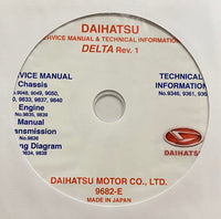 1999-2003 Daihatsu Delta Workshop Manual