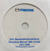 2007 Mazda3-MazdaSPEED3 US WORKSHOP MANUAL