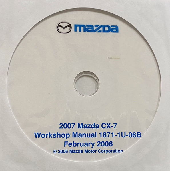 2007 Mazda CX-7 US Workshop Manual