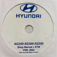 1999-2005 Hyundai XG250-XG300-XG350 Workshop Manual