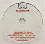 2009-2010 Honda Accord Europe Workshop Manual